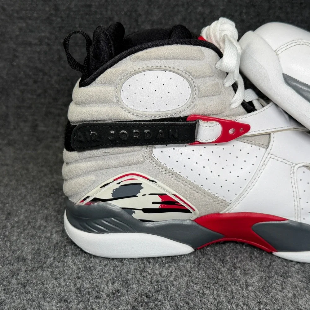 Jordan 8 Retro Shoes Men's 8‎ Bugs Bunny White Grey Red Athletic Sneakers